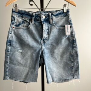Old Navy O.G. Straight High Rise Jeans Shorts, Size 6.